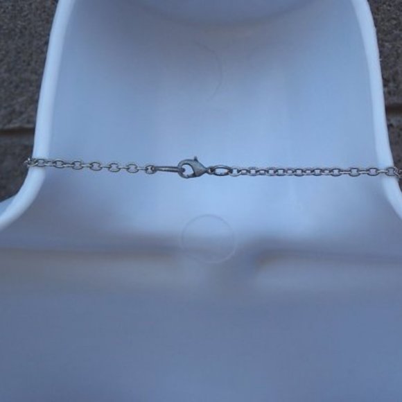 Handmade Statement Necklace With Lilac Agate Silver Tone Chains Purple Beads - Picture 10 of 16